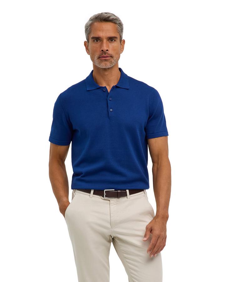 Falke Falke Cotton Polo Shirt Poloshirt Herren - royal blue (6051) - 0 | SportScheck