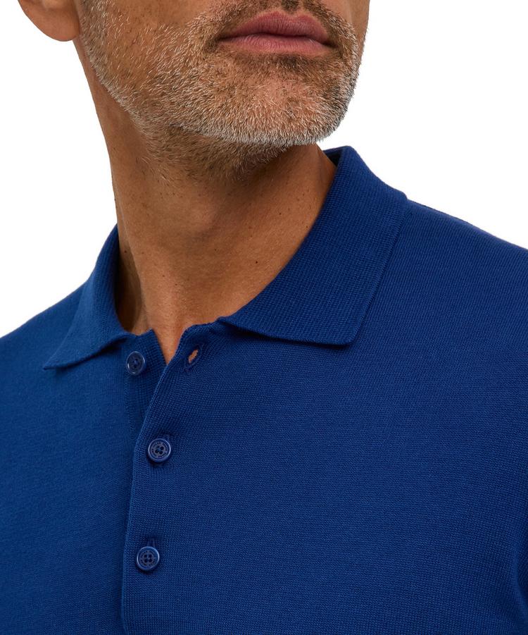 Falke Falke Cotton Polo Shirt Poloshirt Herren - royal blue (6051) - 3 | SportScheck