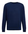 Falke Merino Ultrafine Crew Neck Strickpullover Herren - space blue (6116)