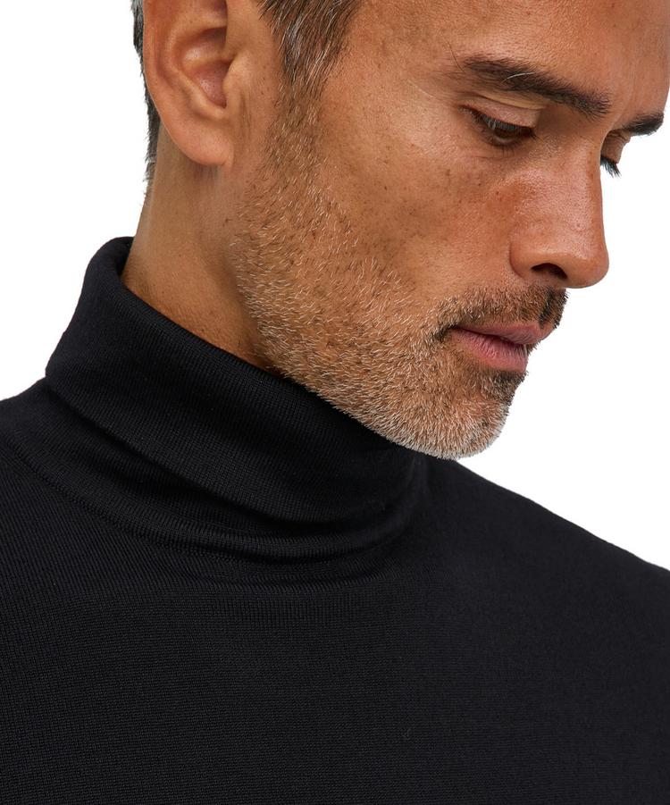 Falke Falke Merino X-Fine Roll Neck Strickpullover Herren - black (3000) - 4 | SportScheck