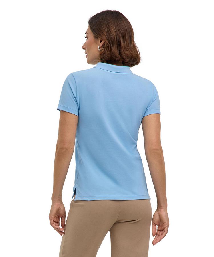 Falke Falke Pima Piqu&eacute; Polo Poloshirt Damen - sky blue (6807) - 0 | SportScheck