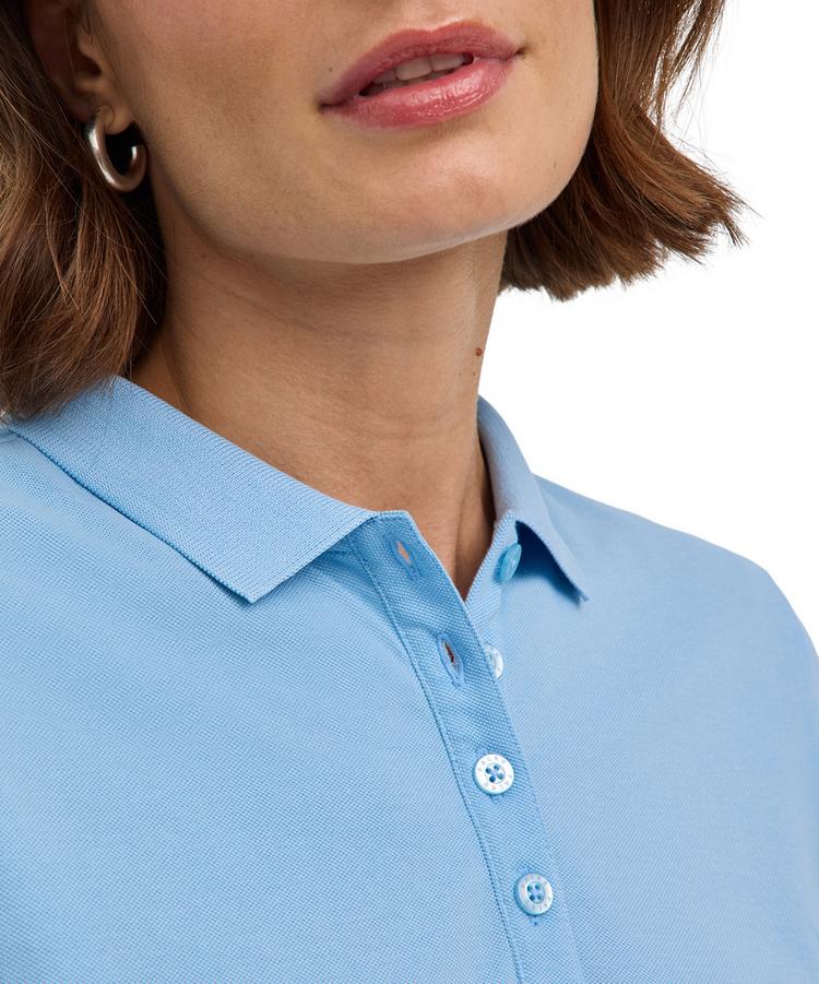 Falke Falke Pima Piqu&eacute; Polo Poloshirt Damen - sky blue (6807) - 3 | SportScheck