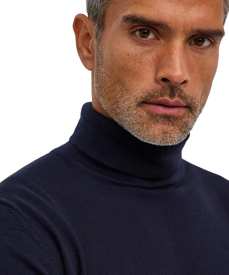 Falke Falke Merino X-Fine Roll Neck Strickpullover Herren - night sky (6437) - 2 | SportScheck