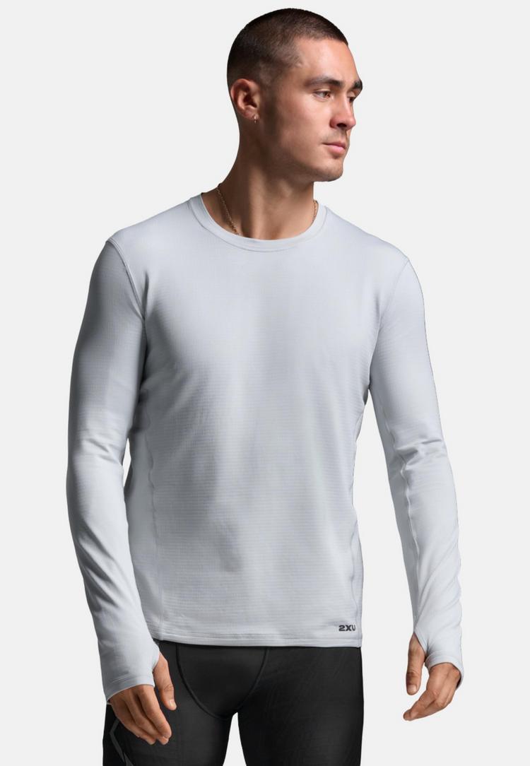2XU 2XU Ignition Grid Base Layer Funktionsshirt Herren - harbor mist-black reflective - 0 | SportScheck