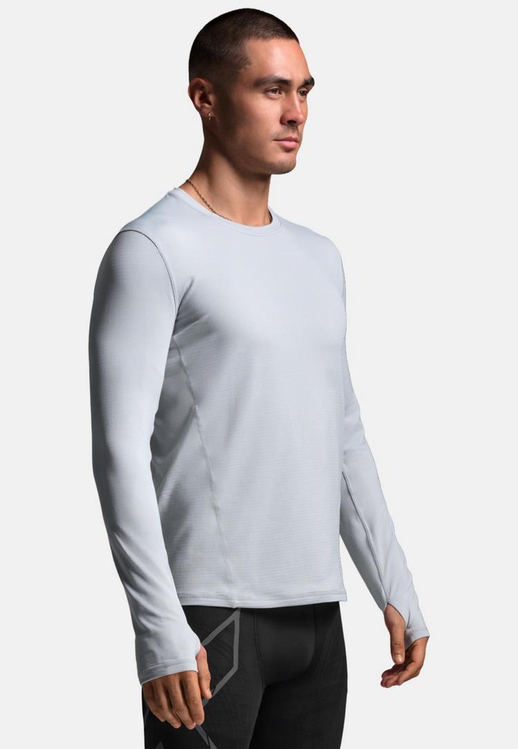 2XU 2XU Ignition Grid Base Layer Funktionsshirt Herren - harbor mist-black reflective - 3 | SportScheck