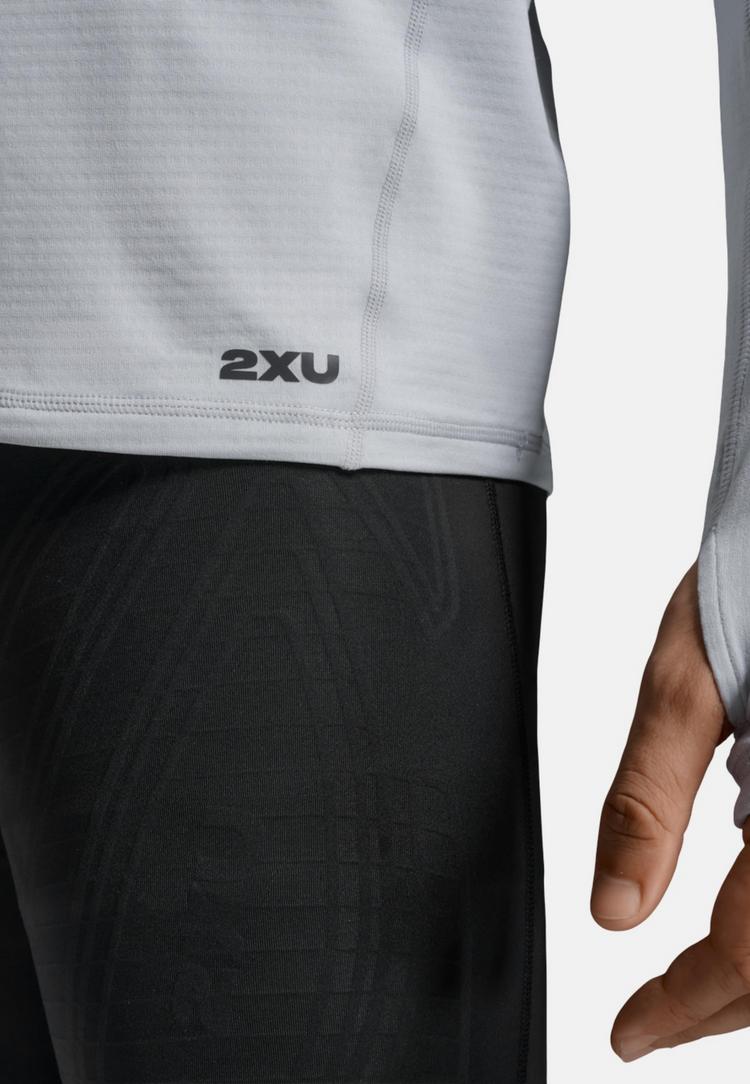 2XU 2XU Ignition Grid Base Layer Funktionsshirt Herren - harbor mist-black reflective - 5 | SportScheck