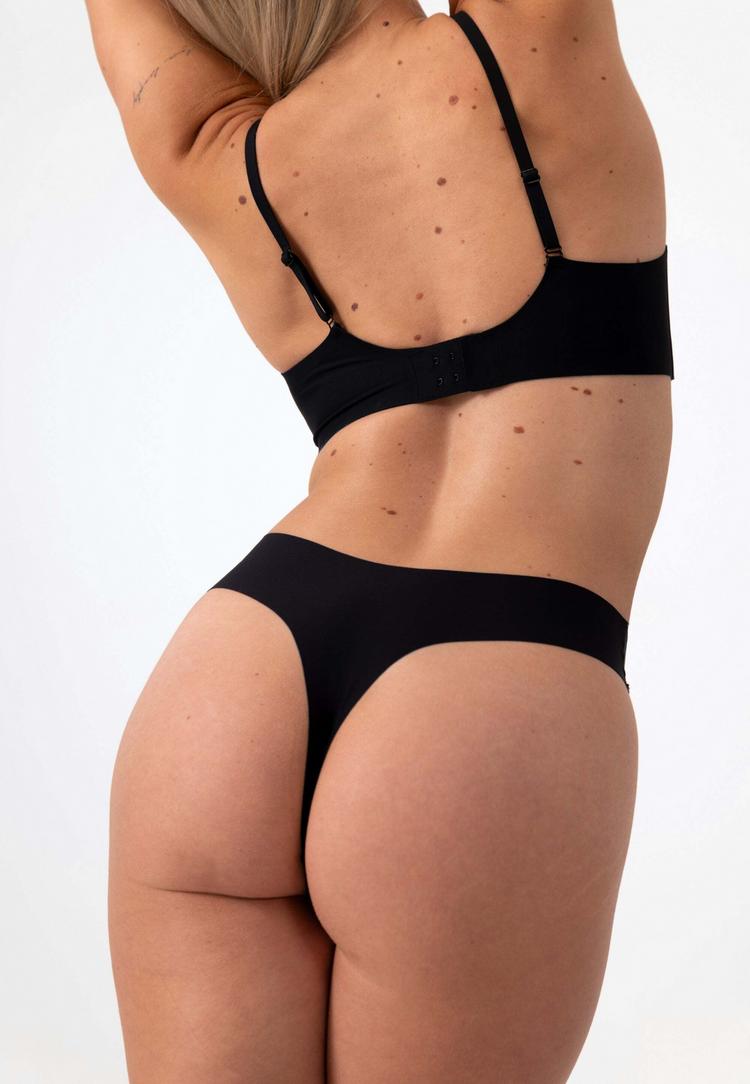 Snocks Snocks Nahtlose Tangas Unterhose Damen - Black - 1 | SportScheck