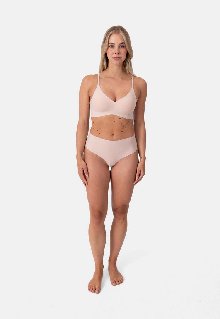 Snocks Snocks Nahtlose High Waist Tanga Unterhose Damen - Nude - 0 | SportScheck