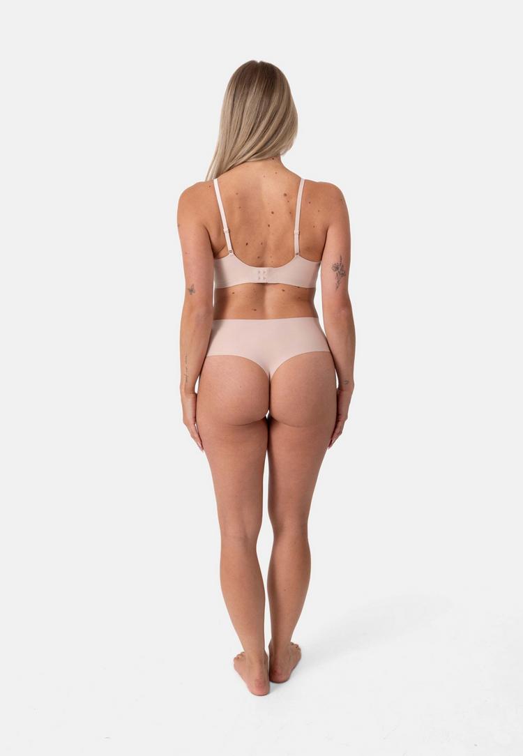 Snocks Snocks Nahtlose High Waist Tanga Unterhose Damen - Nude - 1 | SportScheck
