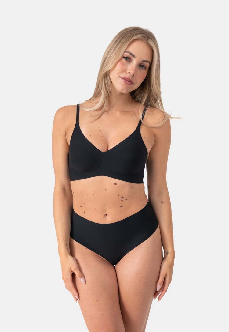 Snocks Snocks Nahtlose High Waist Tanga Unterhose Damen - Black - 1 | SportScheck
