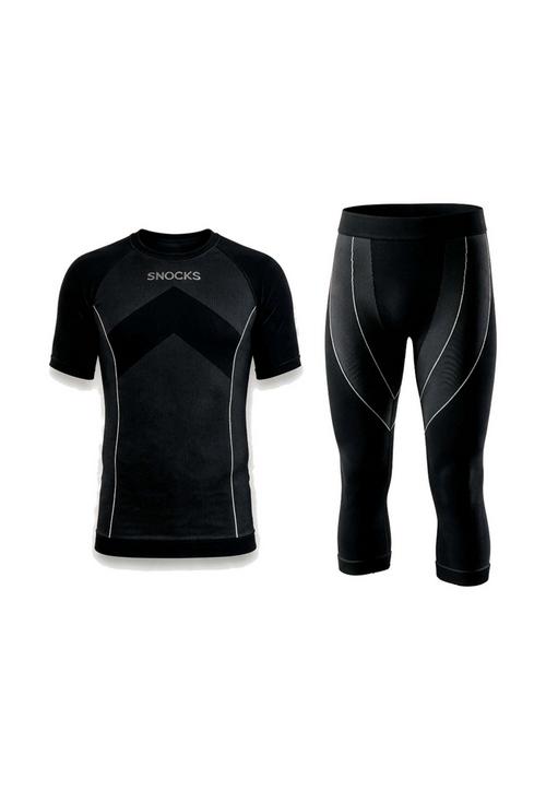 Snocks Thermounterw&auml;sche Set Herren 3/4 W&auml;scheset Herren