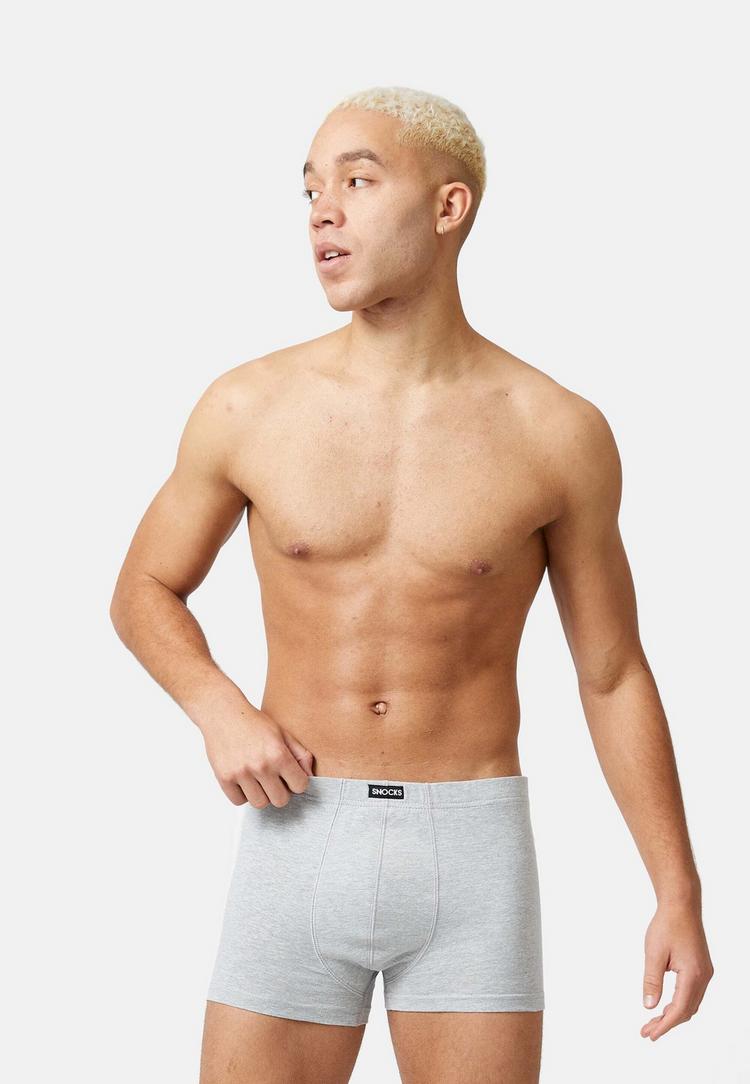Snocks Snocks Retro Boxershorts Unterhose Herren - Mix (Schwarz/Grau/Hellgrau) - 3 | SportScheck
