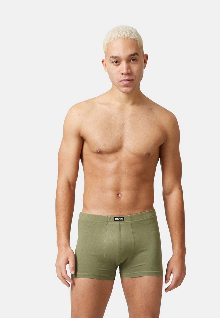 Snocks Snocks Retro Boxershorts Unterhose Herren - Mix (Rot/Olive/Blau) - 3 | SportScheck