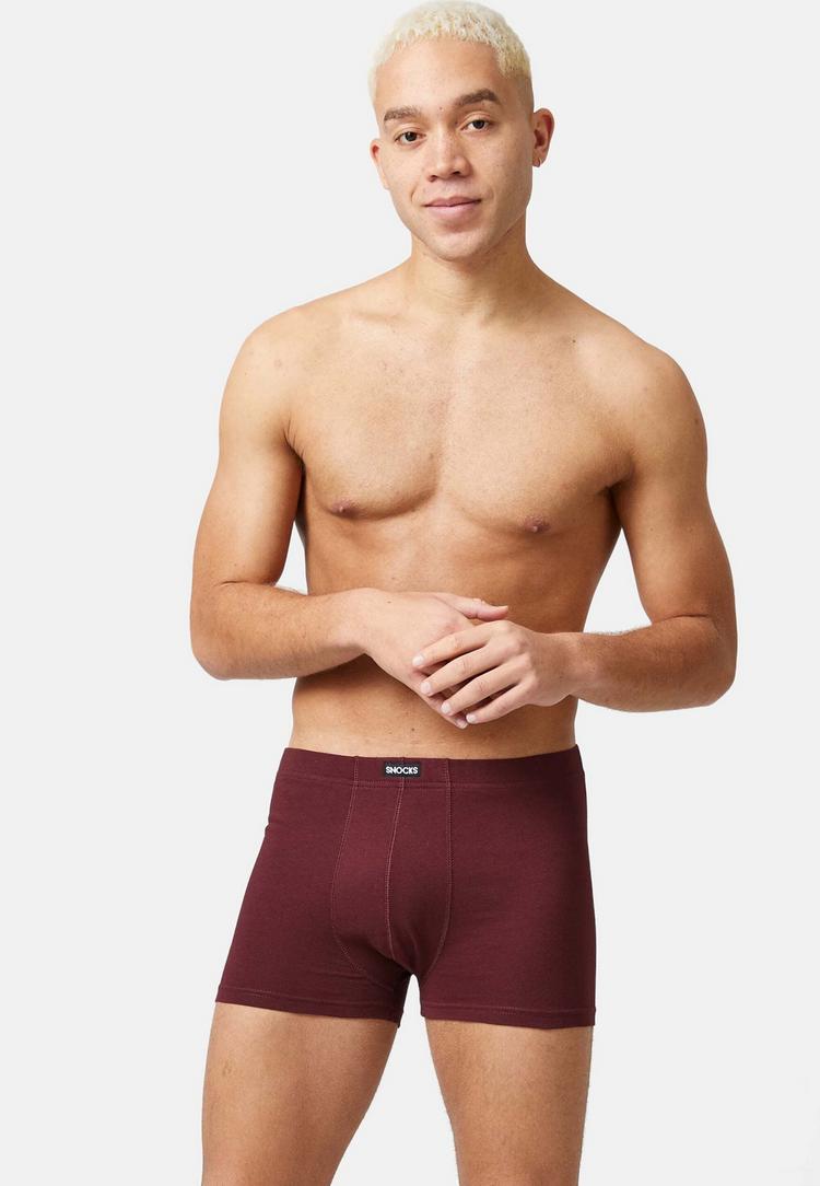 Snocks Snocks Retro Boxershorts Unterhose Herren - Mix (Rot/Olive/Blau) - 4 | SportScheck
