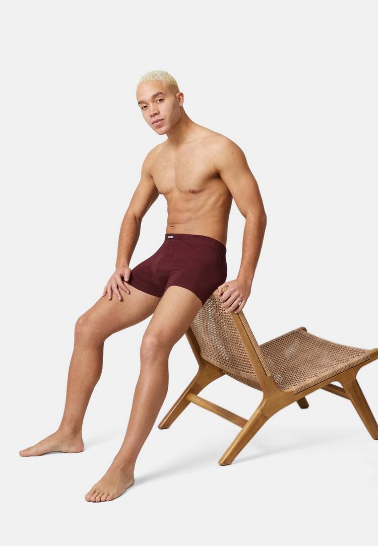 Snocks Snocks Retro Boxershorts Unterhose Herren - Mix (Rot/Olive/Blau) - 5 | SportScheck