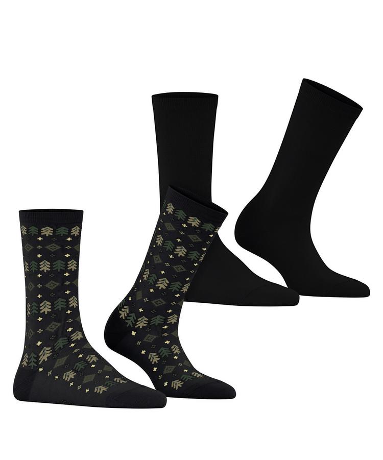 ESPRIT ESPRIT Frosty Trees SO 2P Socken Damen - black (3000) - 0 | SportScheck