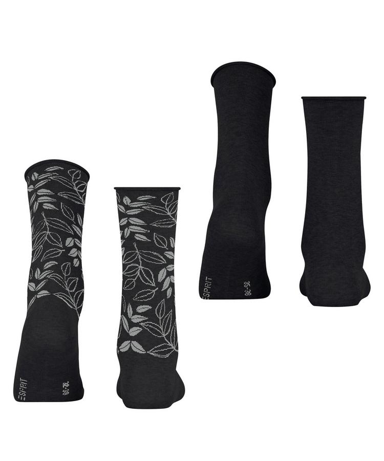ESPRIT ESPRIT Frosted Garden SO 2P Socken Damen - black (3000) - 0 | SportScheck
