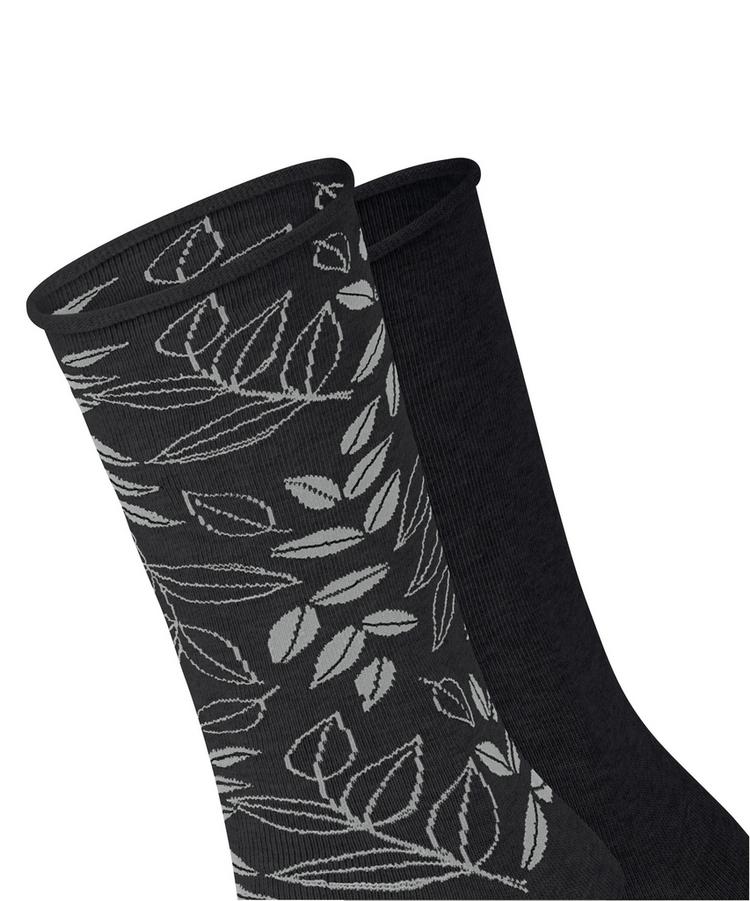 ESPRIT ESPRIT Frosted Garden SO 2P Socken Damen - black (3000) - 1 | SportScheck