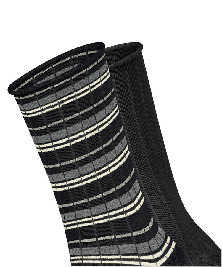 ESPRIT ESPRIT Metro Lines SO 2P Socken Damen - black (3000) - 1 | SportScheck
