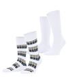 ESPRIT Urban Rib 2-Pack Socken Herren - white (2000)