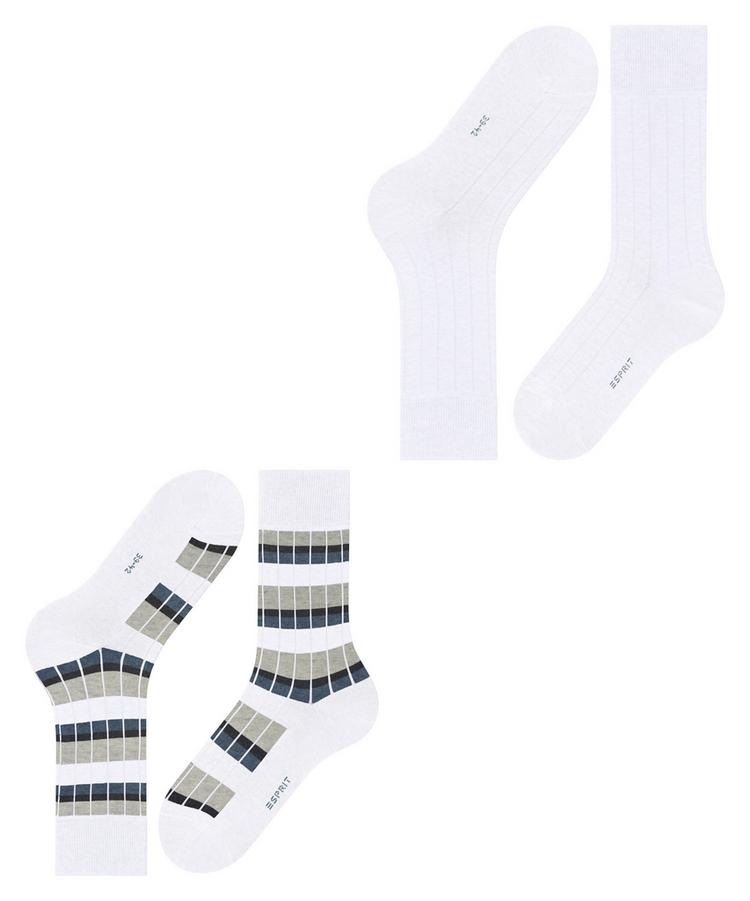 ESPRIT ESPRIT Urban Rib 2-Pack Socken Herren - white (2000) - 2 | SportScheck