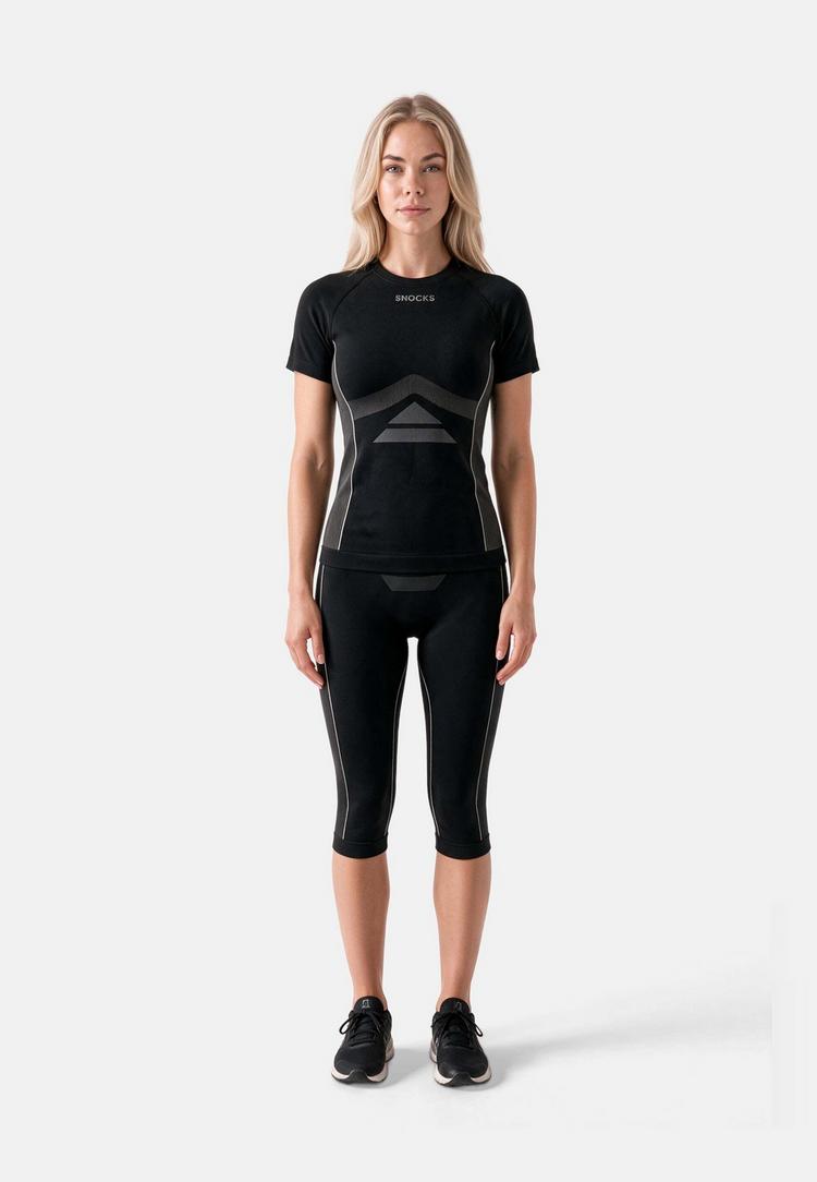 Snocks Snocks Thermounterw&auml;sche Set Damen 3/4 W&auml;scheset Damen - Black - 0 | SportScheck