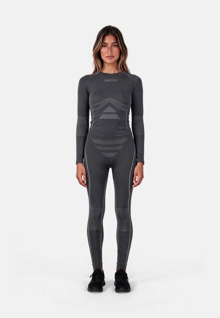 Snocks Snocks Thermo Tights Damen W&auml;scheset Damen - Anthracite - 0 | SportScheck