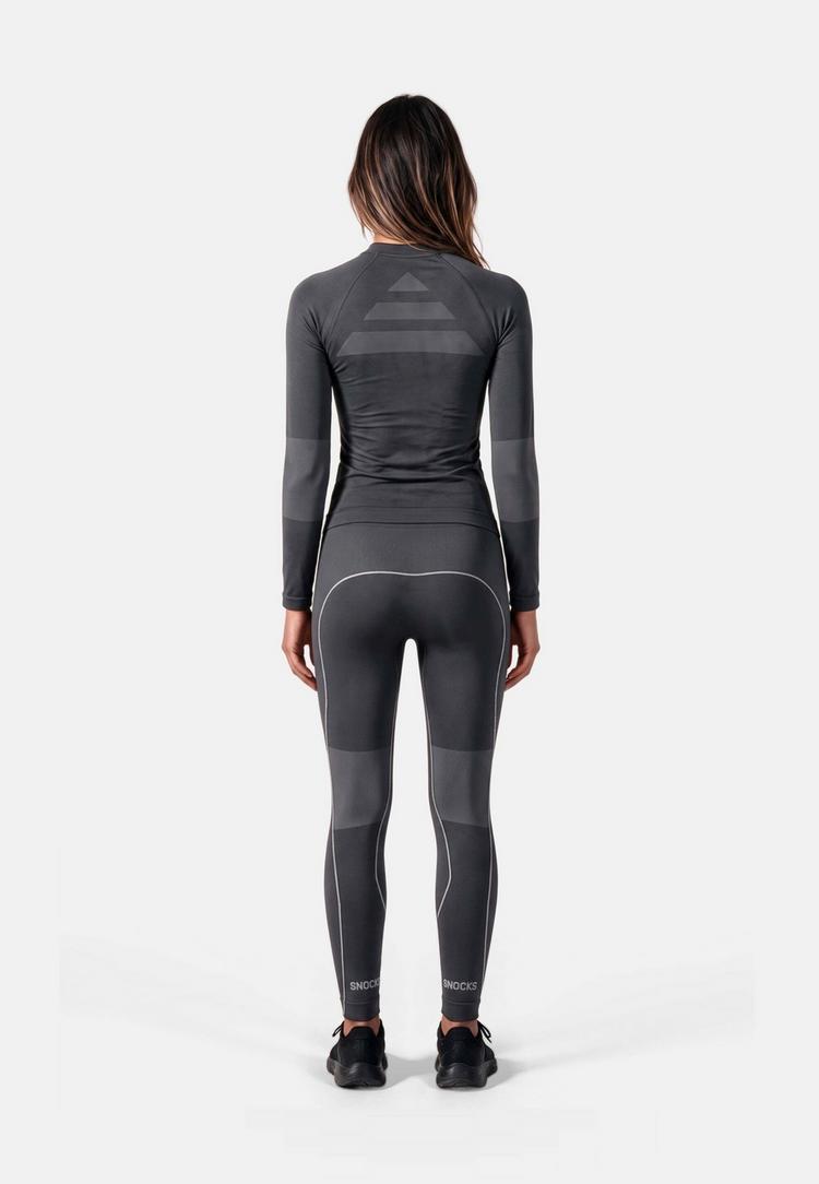 Snocks Snocks Thermo Tights Damen W&auml;scheset Damen - Anthracite - 2 | SportScheck