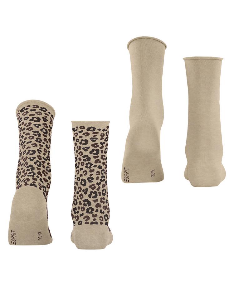 ESPRIT ESPRIT Flower Bloom SO 2-Pack Socken Damen - sand mel. (4650) - 0 | SportScheck