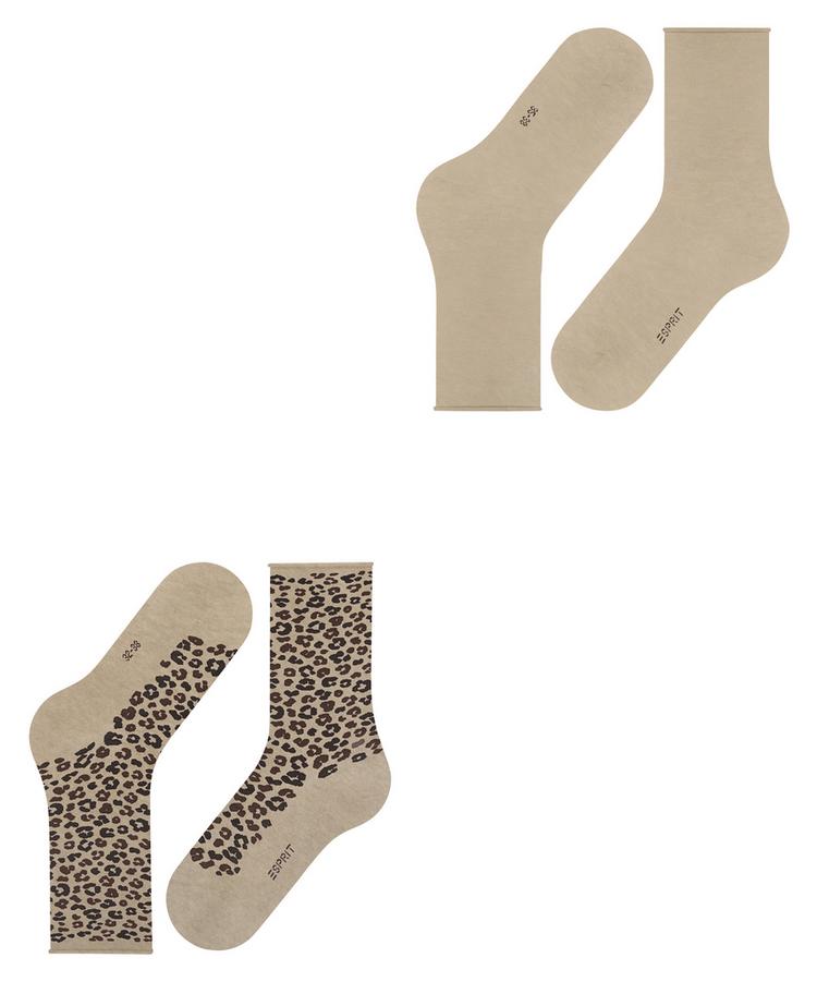 ESPRIT ESPRIT Flower Bloom SO 2-Pack Socken Damen - sand mel. (4650) - 2 | SportScheck