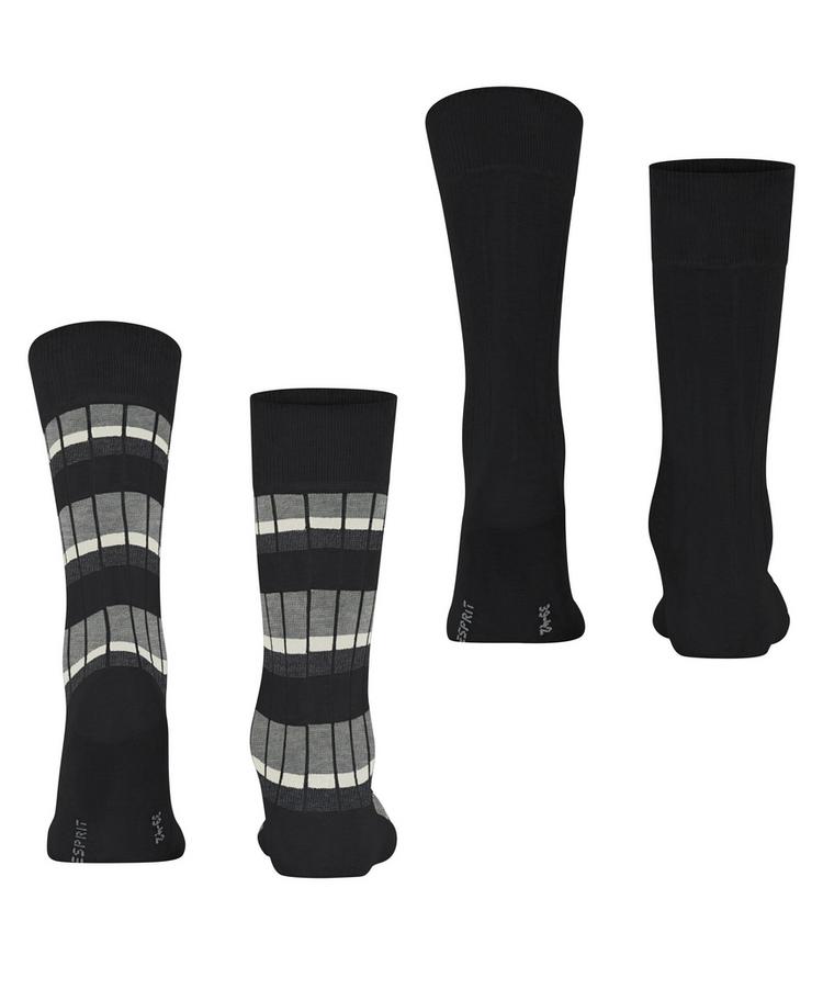 ESPRIT ESPRIT Urban Rib 2-Pack Socken Herren - black (3000) - 0 | SportScheck