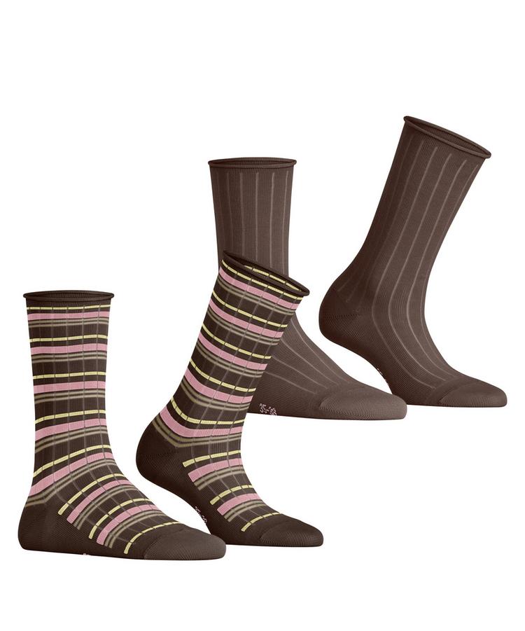 ESPRIT ESPRIT Metro Lines SO 2P Socken Damen - chocolate (5272) - 0 | SportScheck