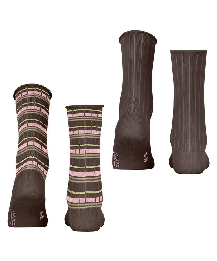 ESPRIT ESPRIT Metro Lines SO 2P Socken Damen - chocolate (5272) - 0 | SportScheck