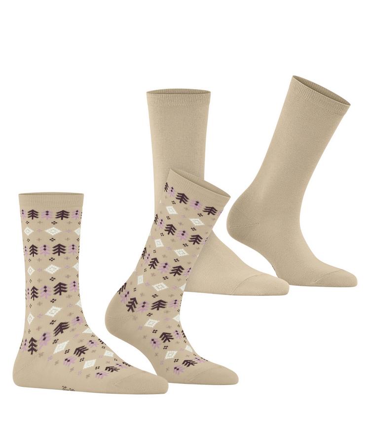 ESPRIT ESPRIT Frosty Trees SO 2P Socken Damen - cream (4011) - 0 | SportScheck
