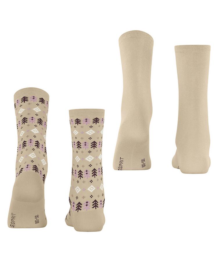 ESPRIT ESPRIT Frosty Trees SO 2P Socken Damen - cream (4011) - 0 | SportScheck