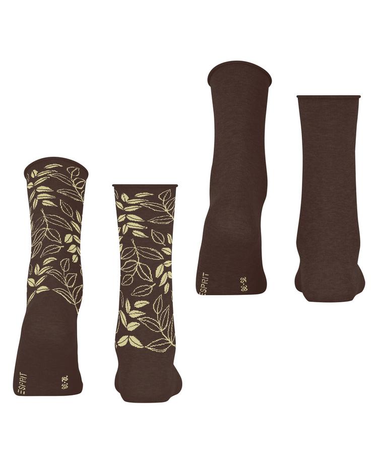 ESPRIT ESPRIT Frosted Garden SO 2P Socken Damen - chocolate (5272) - 0 | SportScheck