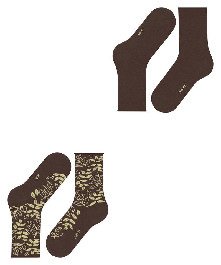 ESPRIT ESPRIT Frosted Garden SO 2P Socken Damen - chocolate (5272) - 2 | SportScheck