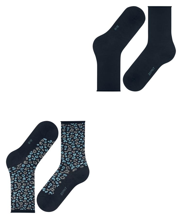 ESPRIT ESPRIT Flower Bloom SO 2-Pack Socken Damen - marine (6120) - 2 | SportScheck