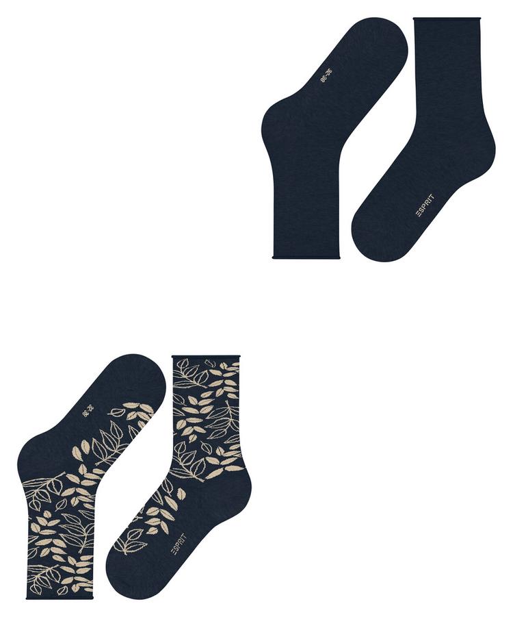 ESPRIT ESPRIT Frosted Garden SO 2P Socken Damen - marine (6120) - 2 | SportScheck