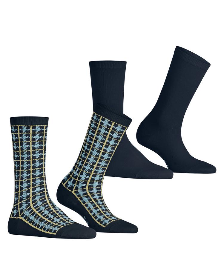 ESPRIT ESPRIT Retro Plaid 2-Pack Socken Damen - marine (6120) - 0 | SportScheck