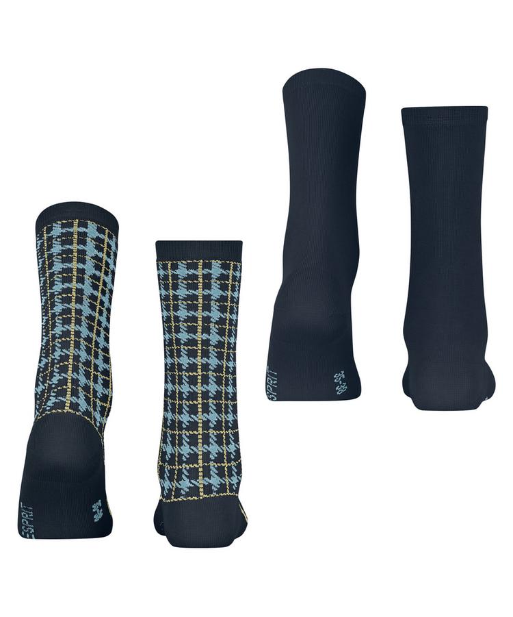 ESPRIT ESPRIT Retro Plaid 2-Pack Socken Damen - marine (6120) - 0 | SportScheck