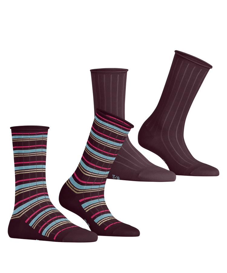 ESPRIT ESPRIT Metro Lines SO 2P Socken Damen - claret (8375) - 0 | SportScheck