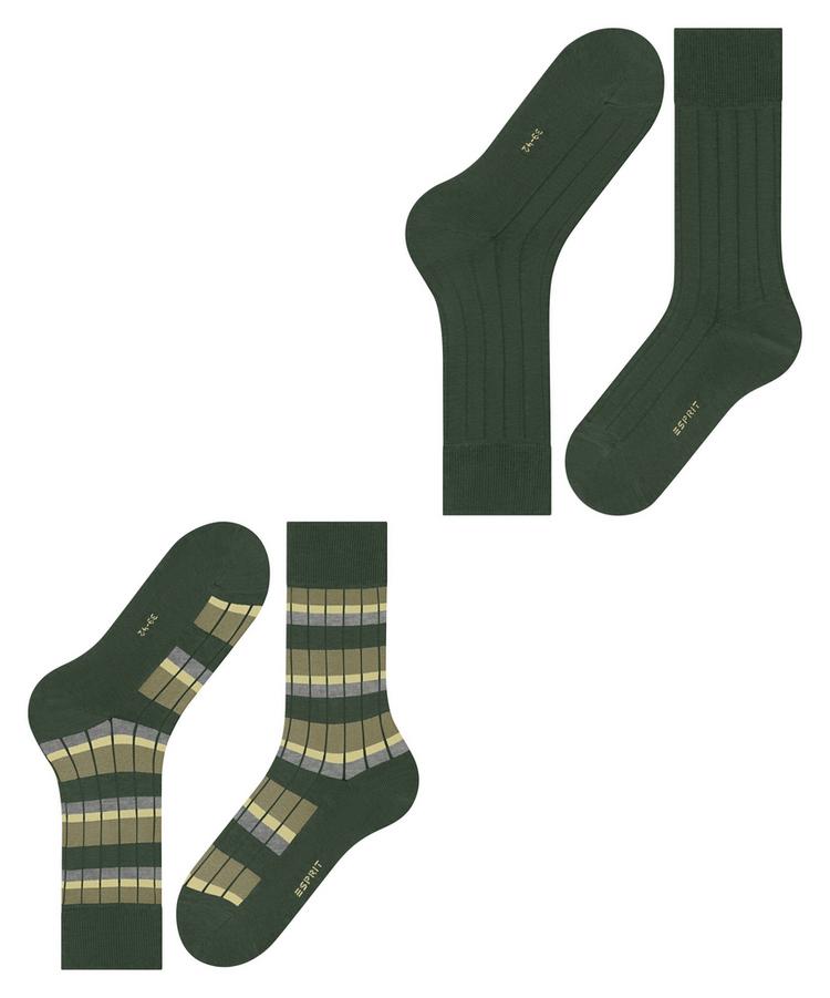 ESPRIT ESPRIT Urban Rib 2-Pack Socken Herren - pineneedle (7546) - 2 | SportScheck