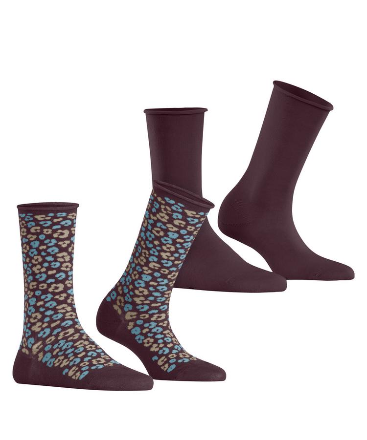 ESPRIT ESPRIT Flower Bloom SO 2-Pack Socken Damen - claret (8375) - 0 | SportScheck