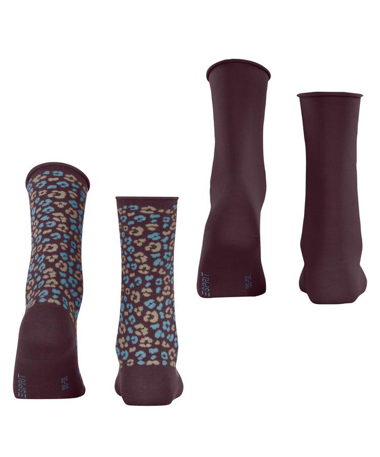 ESPRIT ESPRIT Flower Bloom SO 2-Pack Socken Damen - claret (8375) - 0 | SportScheck