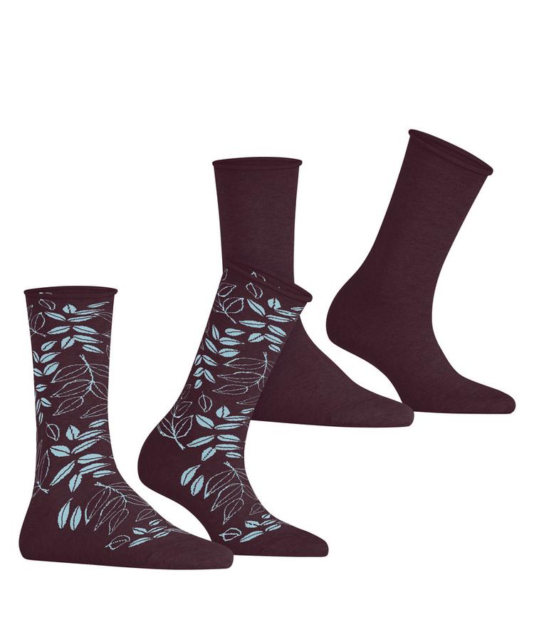 ESPRIT ESPRIT Frosted Garden SO 2P Socken Damen - claret (8375) - 0 | SportScheck