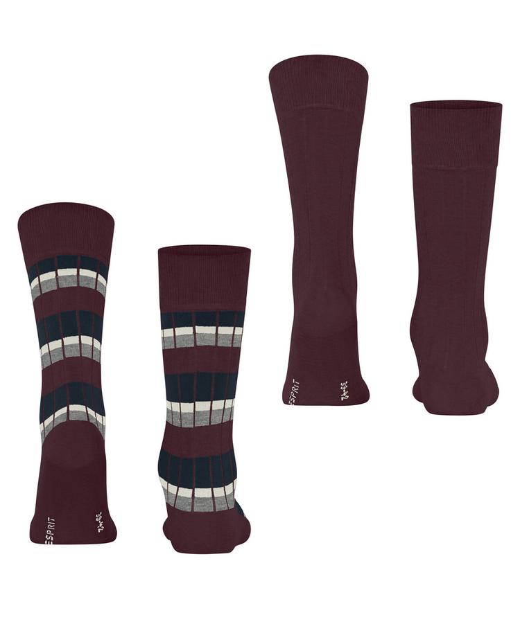 ESPRIT ESPRIT Urban Rib 2-Pack Socken Herren - claret (8375) - 0 | SportScheck