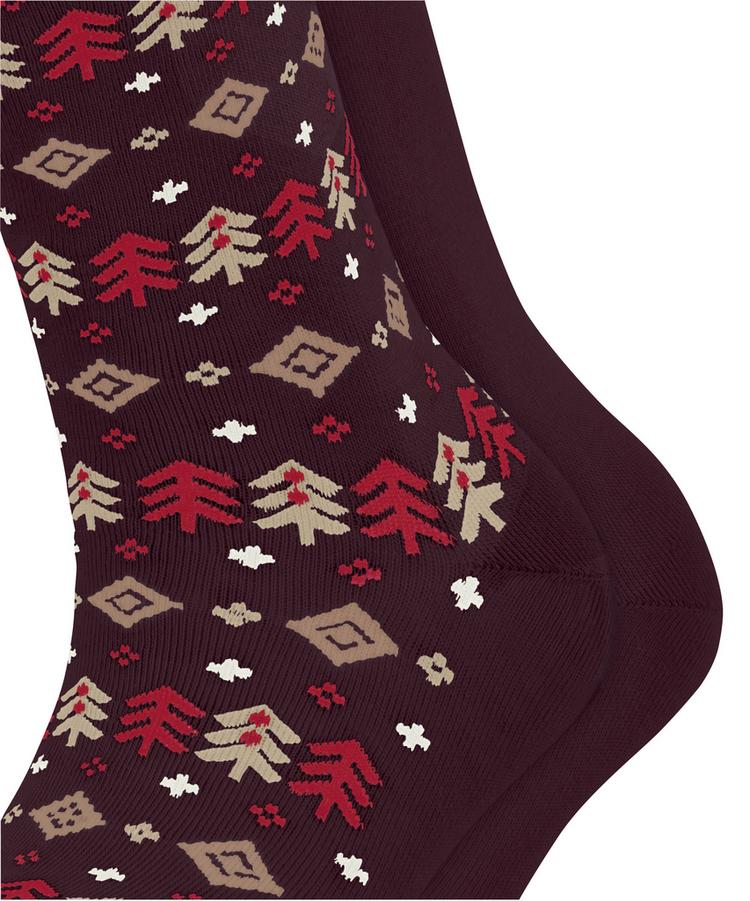 ESPRIT ESPRIT Frosty Trees SO 2P Socken Damen - claret (8375) - 1 | SportScheck