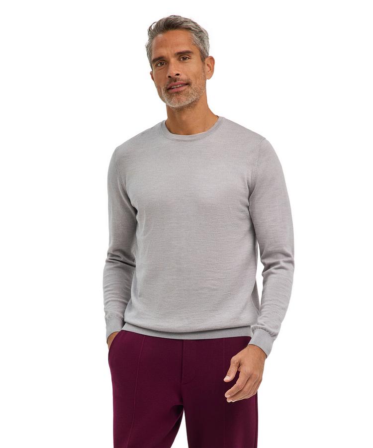 Falke Falke Merino X-Fine Crew Neck Strickpullover Herren - light grey (3400) - 0 | SportScheck