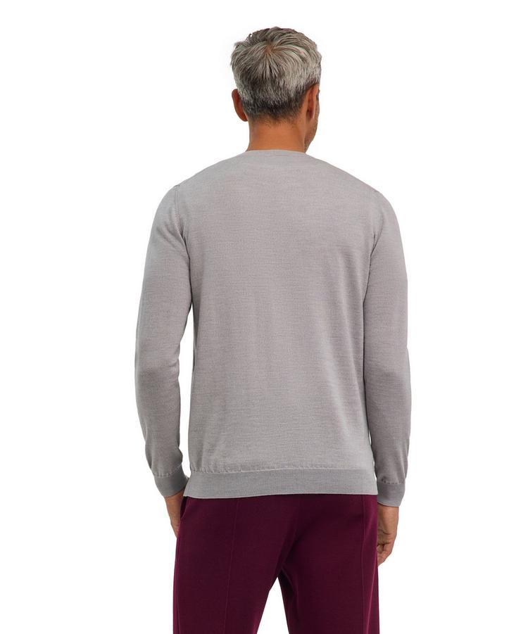 Falke Falke Merino X-Fine Crew Neck Strickpullover Herren - light grey (3400) - 0 | SportScheck